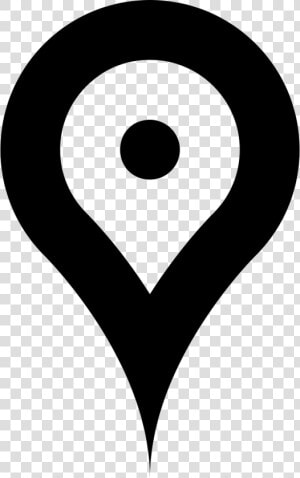 Location Pointer   Google Maps Logo Black And White  HD Png Download