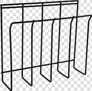 Hanging Wire Frame Wall Mount File Organizer   Wall Mounted Magazine Rack Black  HD Png Download