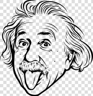 Albert Einstein Outline Drawing  HD Png Download