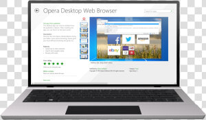 Opera Desktop On Windows Phone   Netbook  HD Png Download