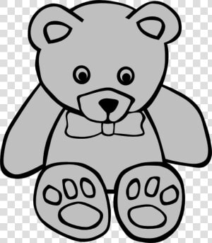 Aman Bear Svg Clip Arts   Stuffed Toy Black And White  HD Png Download