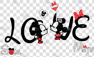 Mickey Mouse Minnie Mouse T shirt Soulmate The Walt   Mickey E Minnie Love Png  Transparent Png