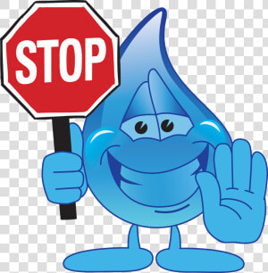 Stop Sign Clip Art   Water Leak Clip Art  HD Png Download