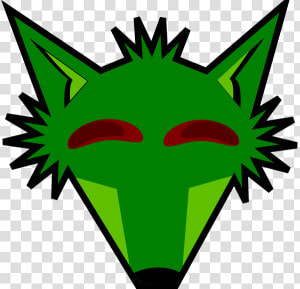 Green Fox Head With Eyes Svg Clip Arts   Fox Face Clipart Black And White  HD Png Download