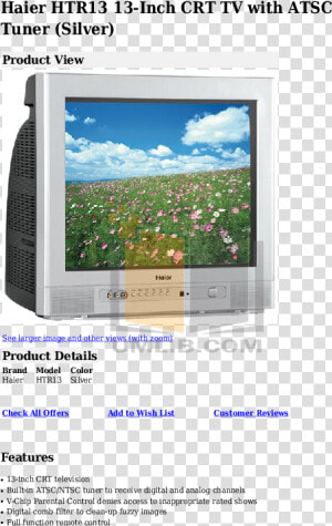 Pdf For Haier Tv Htr13 Manual   Electronics  HD Png Download