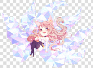 Chibi K da Ahri By Rircat Hd Wallpaper Background Fan   Ahri Png Kda Ahri  Transparent Png