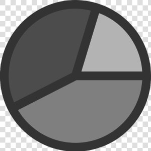 Pie Chart Clip Art At Clker   Pie Chart In Grayscale  HD Png Download