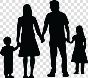 Family Silhouette Daughter Father Clip Art   Family Silhouette Png  Transparent Png