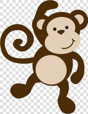 Monkey Baby Clipart Ba Silhouette At Getdrawings Free   Baby Monkey Clipart  HD Png Download