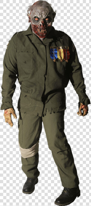 Sergeant Zombie Costume   Halloween Costume  HD Png Download