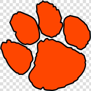 Clemson Tiger Paw Clipart   Clip Art Clemson Paw Print  HD Png Download