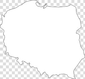 Black Line Master Polish Map Svg Clip Arts   Idioma Se Habla En Polonia  HD Png Download