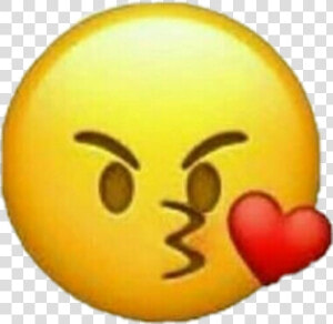 Heart Emoji Angry Kiss Iphoneemoji Emoticon   Angry Kiss Emoji Png  Transparent Png