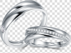 18k White Color Gold Diamond Couple Ring   Pre engagement Ring  HD Png Download