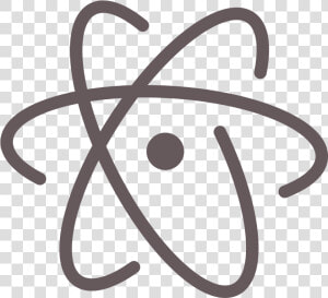 Transparent Atomic Symbol Png   Atom Text Editor Logo  Png Download