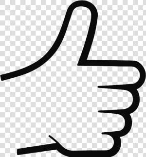 Thumb Signal Drawing Sketch Line Art   Thumbs Up Drawing Small  HD Png Download