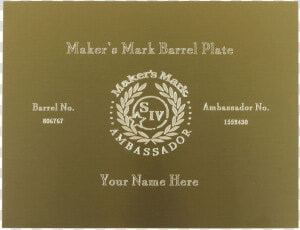 Personalized Ambassador Barrel Plate   Circle  HD Png Download