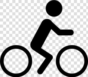 Man Riding A Bicycle   Person Riding Bike Icon  HD Png Download