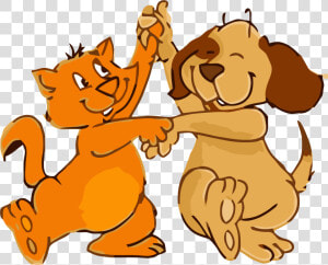 Cat And Dog Dance Png Clipart   Dancing Dog Gif Animation  Transparent Png