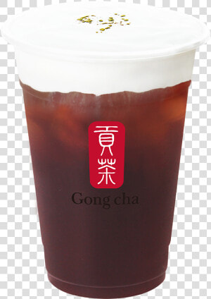 Milk Foam Black Tea   Gong Cha  HD Png Download