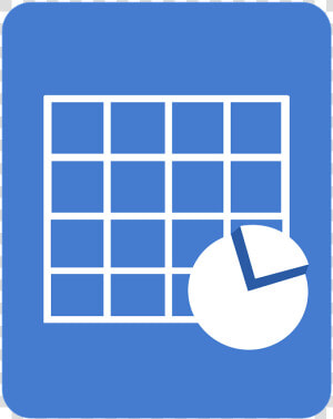 Spreadsheet Icon Blue  HD Png Download