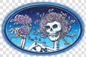 Grateful Dead Bertha Sticker   Grateful Dead Skull And Roses  HD Png Download