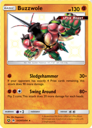 Hidden Fates Buzzwole Src Data   Pokemon Cards Hidden Fates  HD Png Download