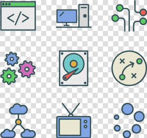 Essential Set   Flat Icon Technology Png  Transparent Png