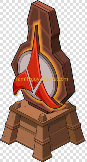 Klingon Symbol Statue   Cartoon  HD Png Download