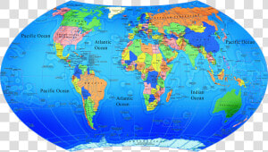 World Map Of Partner1   Globe Of The World Map  HD Png Download