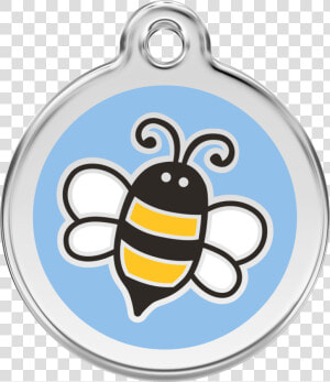 Red Dingo Stainless Steel  amp  Enamel Bumble Bee Dog Id   Medaille Abeille Pour Chienne  HD Png Download