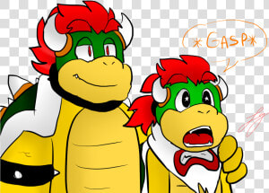 Well Ithink Bowser Gave Jr A Present Bowser Jr Likes   Bowser X Bowser Jr  HD Png Download