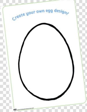 Design Your Own Egg Activity Template   Circle  HD Png Download