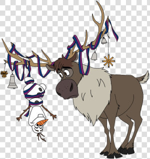 Frozen Clipart Olaf   Sven Frozen Clip Art  HD Png Download