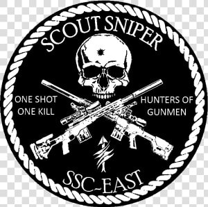 Us Marine Corps Scout Sniper School Logo   Usmc Scout Sniper Logo  HD Png Download