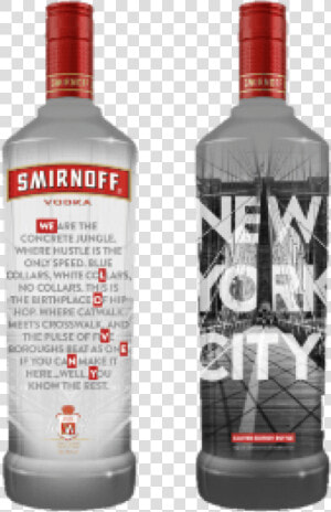 Smirnoff Nyc Label Vodka   Smirnoff Local Bottle  HD Png Download