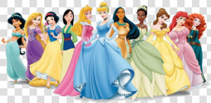 Princess Transparent Background   All Disney Princesses Wear Blue  HD Png Download