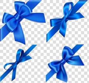 Blue Ribbon Transparent Background   Blue Ribbon Bow Vector  HD Png Download