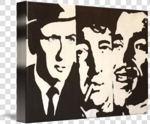 Transparent Rat Silhouette Png   Rat Pack Black And White Painting  Png Download