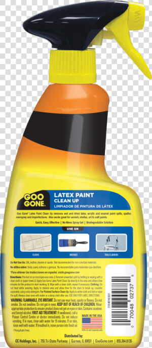 Goo Gone Latex Paint Clean up  Perfect For Spills And   Bottle  HD Png Download