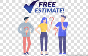 Free Estimates And Advice   Question Person Vector  HD Png Download