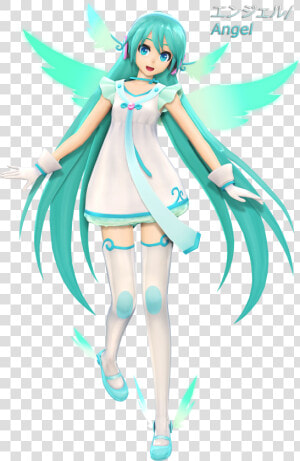 Transparent Anime Angel Png   Hatsune Miku Angel Outfit  Png Download