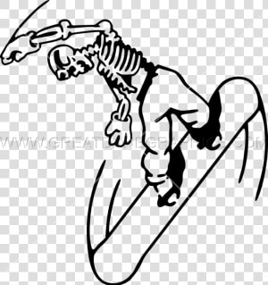 At Getdrawings Com Free   Skeleton Snowboarding  HD Png Download