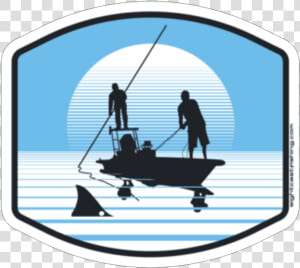 Sight Cast Redfish Poling Skiff Fly Fishing Sticker   Fisherman  HD Png Download