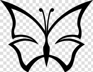 Butterfly Black And White Simple Butterfly Clipart   Butterfly Drawing In Colour  HD Png Download