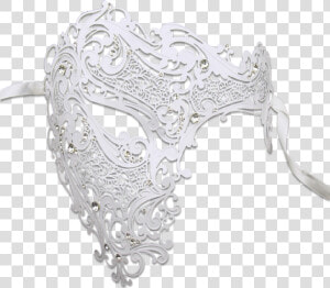 Transparent Masquerade Mask Png   Half Face Silver Masquerade Mask  Png Download