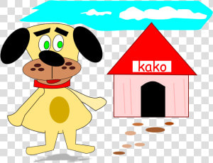 Kako Tem Casa   Gambar Rumah Anjing Kartun  HD Png Download