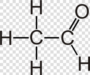 Acetaldehyde Chemistry Structural Formula Structure   Acetaldehyde Structural Formula  HD Png Download