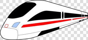 High Speed Rail track public Transport   Ice Train Clipart  HD Png Download