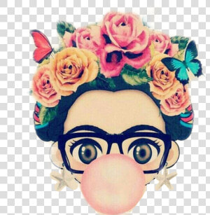  unibrow   Frida Kahlo Cartoon Png  Transparent Png